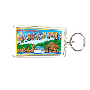 Wisconsin Dells Acrylic Collectable Souvenir Keychain